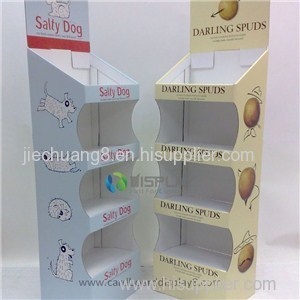 Advertisement Printed Corrugated Cardboard Display For Gift Retails
