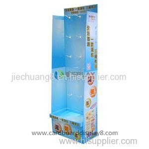 New Design Customized Cardboard Hook Display Stands For Food