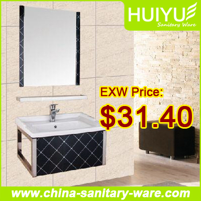 Stainless steel bathroom sink cabinet 2015 new fashional hot selling modern bathroom cabinet