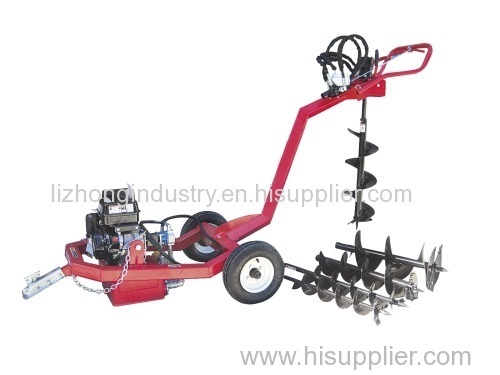 Towable 9hp tractor post hole digger