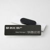 custom black aluminum magnetic name badge with laser logo