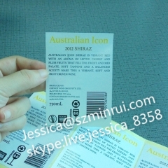 High Quality Wine Paper Label Custom Alcohol Labels Printing Waterproof Wine Sticker From Professional Manufacturers