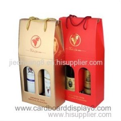 High Quality Customized Paper Wine Box With Handle