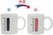 thermometer chage colour/ color changing ceramic mug for sale