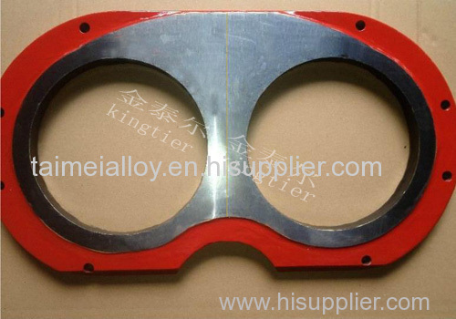 Cemented carbide wear plates and cutting rings for pump