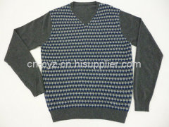 Men's Winter Wear Lambswool and Nylon Pullovers