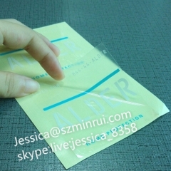 Transparent Adhesive Label Heat Resistant Custom Transparent Stickers and UV Protected Clear Stickers