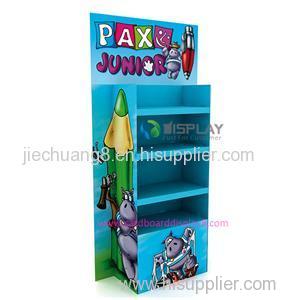 Retail Supermarket Paper Pallet Cardboard Pen Display For Stationery Store