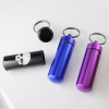 Hot Waterproof Mini Aluminum Drug Case Pill Box Bottle Holder Container Keychain Worldwide