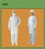 Dust-free ESD Clean Room Garments Antistatic With Pocket And Zipper Enclosure