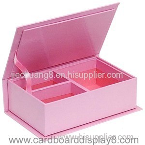 Customized Cardboard Setup Gift Box With A Silk Ribbon
