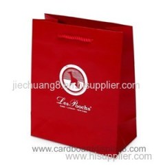 Custom Silver Logo Hot Stamping Recycle Paper Bag Made In China