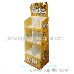 Fashion Exhibition Cardboard Toy Display Shelf For Supermarket