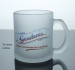 Custom logo frosted glass beer cups for wholesale