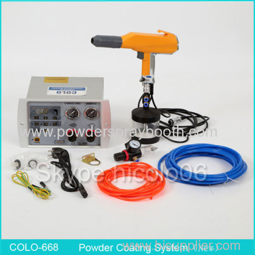 Portable Electrostatic Powder Coating Unit with Hopper