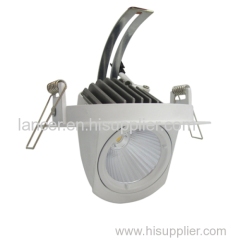 adjustable cob 15w led downlight round