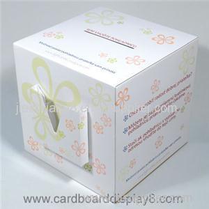 Custom Printed POP Cardboard Collection Box with Leaflet Dispensers