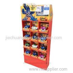OEM Cardboard Floor Displays with 5 Shelves for Toy Promotion