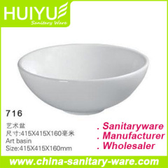 Super White Natural Ceramic basin Sanitary Ware
