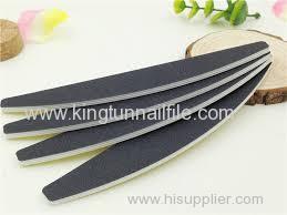 black halfmoon professional nail file