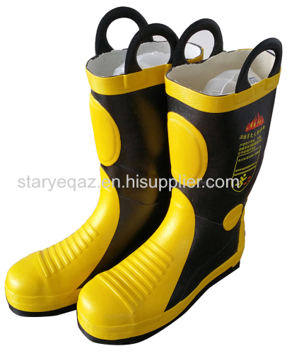 Metal Toe Steel Sole Insulating Waterproof Fire Boots Fire Fighting Boots