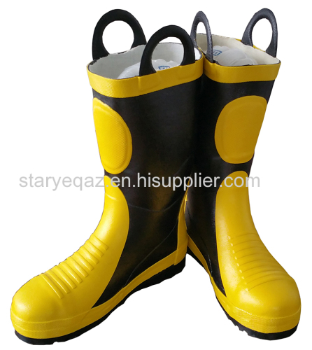 Metal Toe Steel Sole Insulating Waterproof Fire Boots Fire Fighting Boots