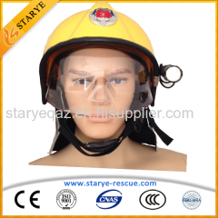 Inflame Retardant Firefighting Used High Quality European Type Firefighting Helmet