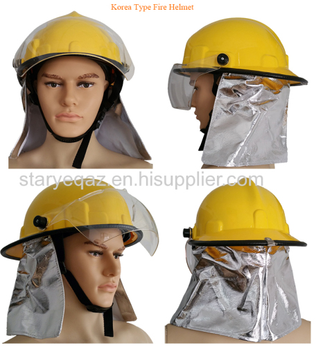 CE Standard Emergency Rescue Firefighting Helmet Korea Type Fireman Protect Helmet