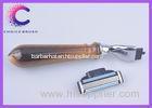 Small Shaving razor faux horn handle Mach 3 razor triple blades