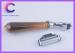 Small Shaving razor faux horn handle Mach 3 razor triple blades