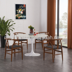 upholstered leisure coffee dining chair #LC-532 oval dining table #LT-006