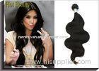 Black Body Wave Virgin Remy Human Hair Extensions Peruvian Hair For Women