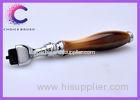 Stainless + acrylic mach 3 razor handles Ox horn color for promotional