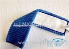 Blue Non-Woven Microfiber Dust Mop / Wet Floor Mop 80% Polyester