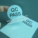 Best Quality Circle Printing QC Sticker Glossy Black PET Vinyl QC Pass Label Water Proof Fixed Asset Stickers