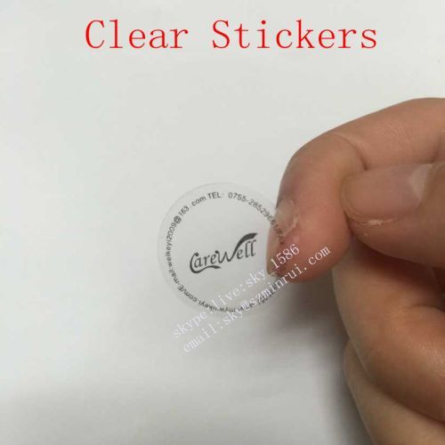 Round Clear Stickers Label