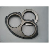Tungsten carbide wear plate and cutting ring for shotcrete pump parts
