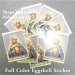 Full Color Eggshell Sticker Printing Graffiti Art