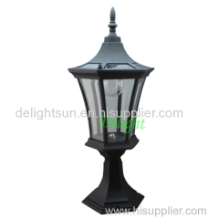 Outdoor Lighting Post led solar garden lamp Solar pillar fence lighting