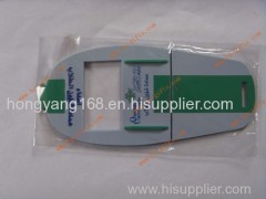 rubber phone holder Custom rectangle shape 3d pvc phone holder