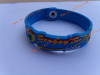 soft pvc wristband silicone bracelet embosses 2d/3d pizza wristband