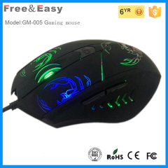 DPI adjustable cool 6D game mouse