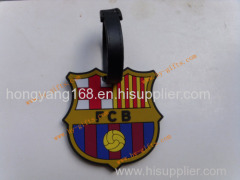 rubber tag soft pvc tag fashion football club drop