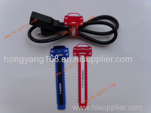 rubber pvc cable holder car shape cable holder