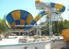 Yellow Large Tornado Water Slide Amusement Water Park Games 14.2m Height