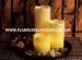 Ivory Wax Yellow Flickering Flameless LED Votive Candles Battery Operated for Home Decoration