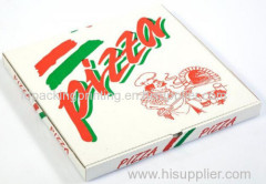 High quality customized pizza box white pizza box