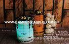 Multi Color Halloween Decoration LED Flickering Flameless Candles With Black Spider