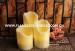 Wedding Decoration White Flameless LED Dripping Candles With Real Wax In Ivory