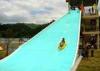 Commercial Giant Kids Water Park Slides Fiber Glass Pool Slide Red Blue